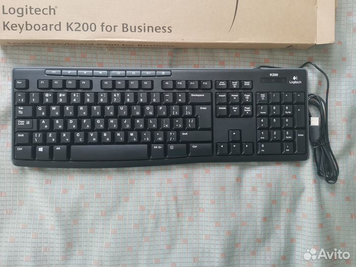 Клавиатура проводная Logitech Keyboard K200 USB