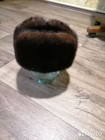 Норковая шапка мужская ушанка