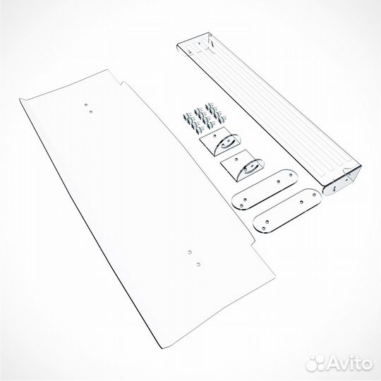 Экран для кондиционера с креплением на корпус на д