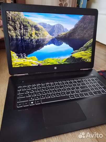Игровой ноутбук 17.3 HP Pavilion 17-ab409ur
