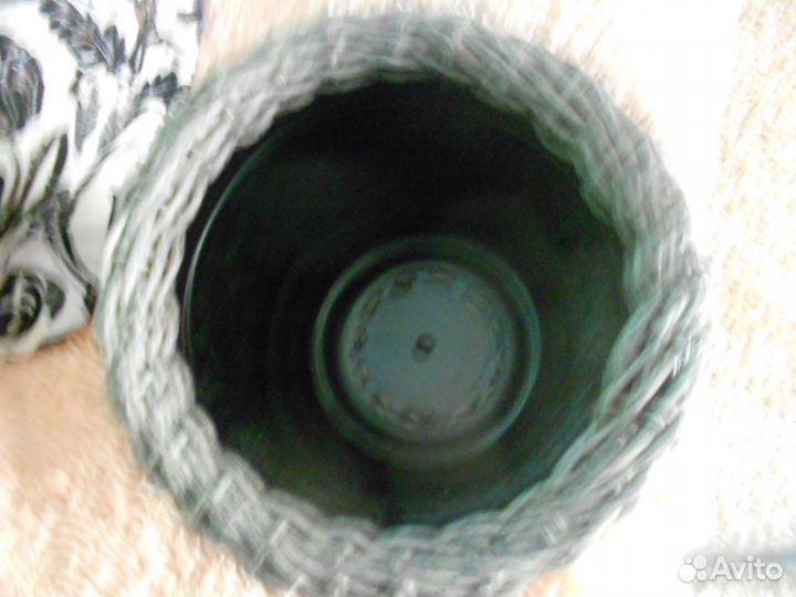 Кашпо из экоротанга.Подарок на любой праздник