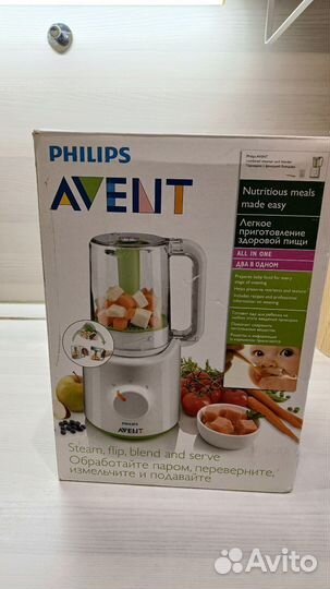 Пароварка блендер philips avent 2 в 1