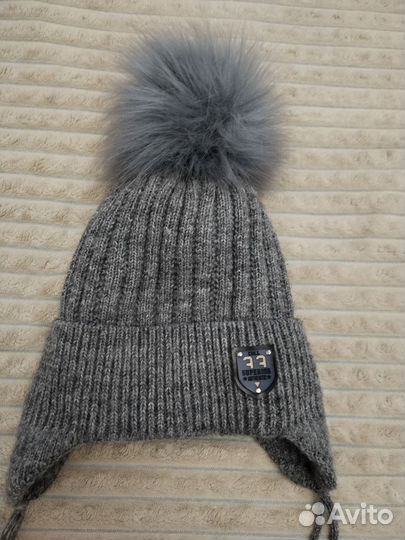 Шапка для мальчика утеплённая