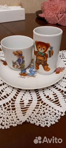 Набор детской посуды,фарфор