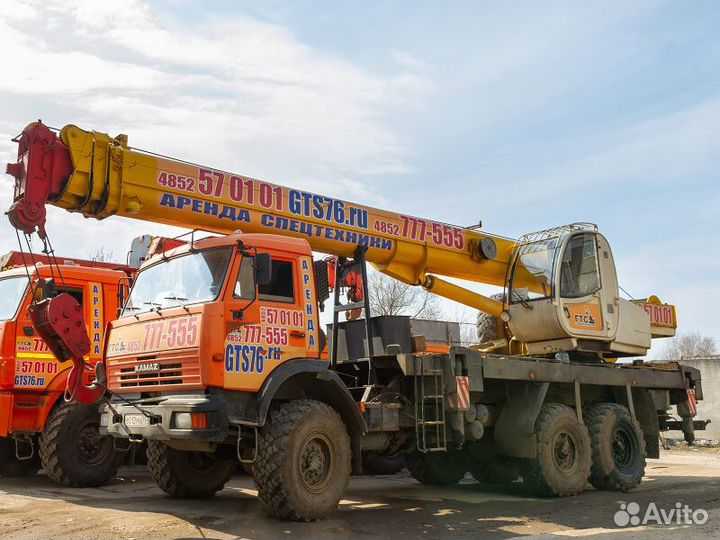 Аренда Автокрана вездеход г/п 25 тн стрела 31 м