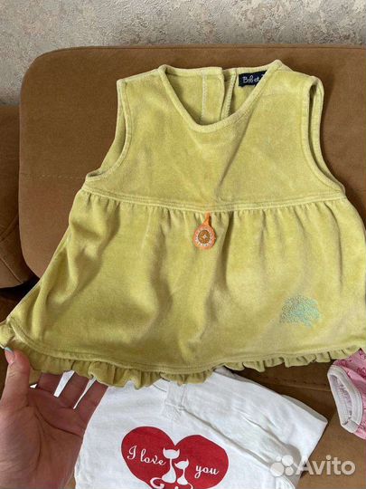 Вещи пакетом на девочку 9-12мес