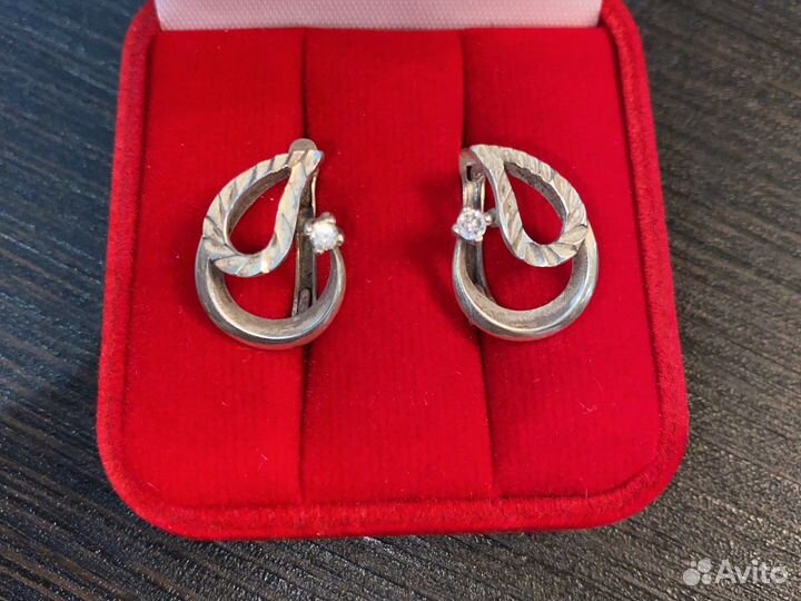 Серьги серебро 925