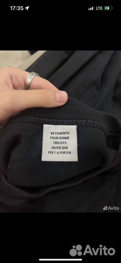 Лонгслив vetements оригинал