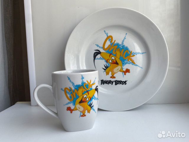 Посуда детская Angry Birds. Как новая