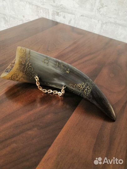 Рог натуральный, декоративный