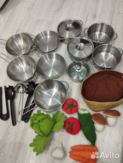 Детская посуда,овощи IKEA