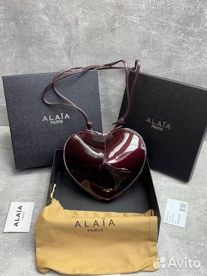 Сумка лаковая Alaia