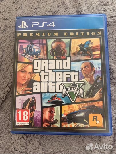 Диск на ps4 gta 5