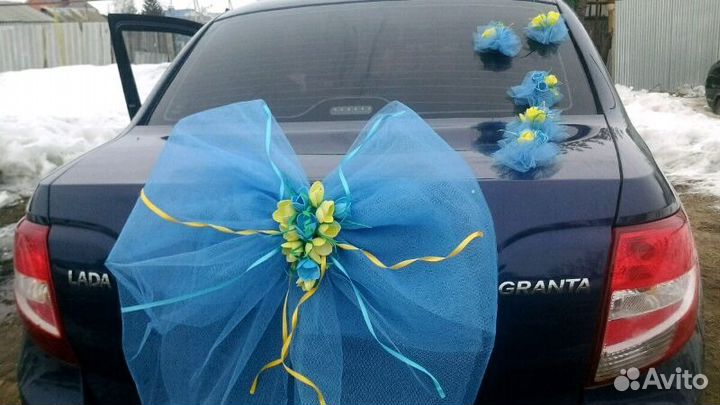 Свадебные украшение на авто