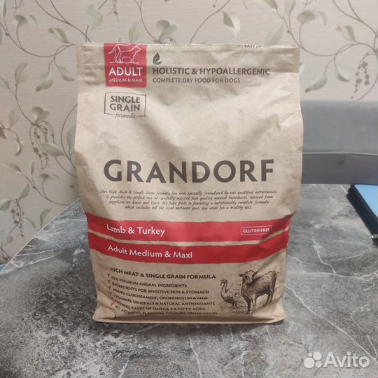 Корм для собак grandorf 3кг
