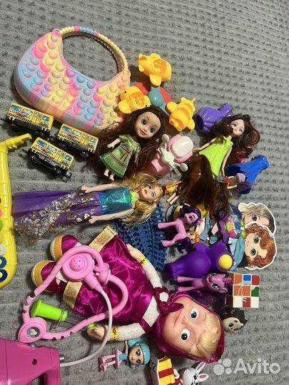 Игрушки пакетом для девочки