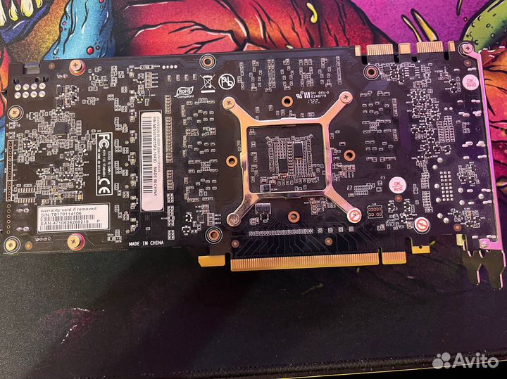 Видеокарта GTX 1070 8gb DDR 5 256 bit Palit dual