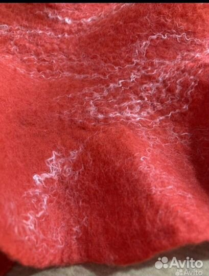 Варежки валеные и шарф