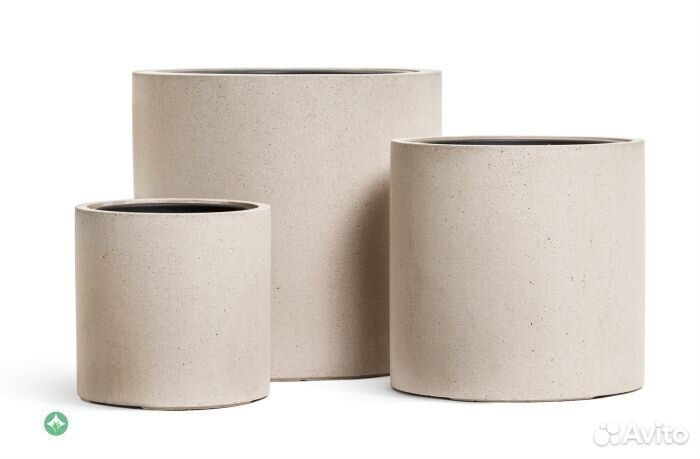 Бетонные цветочные горшки