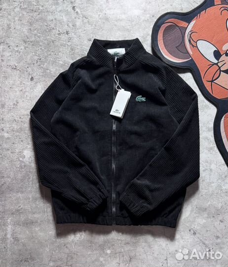 Вельветовая куртка Lacoste черная