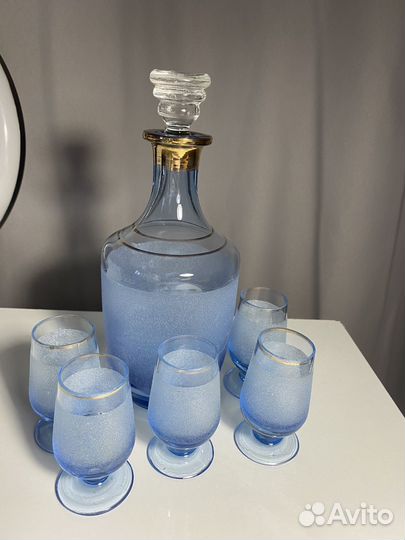 Винтажный штоф с рюмками СССР