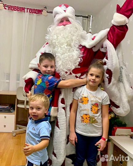 Дед Мороз и Снегурочка на дом в школу, кафе