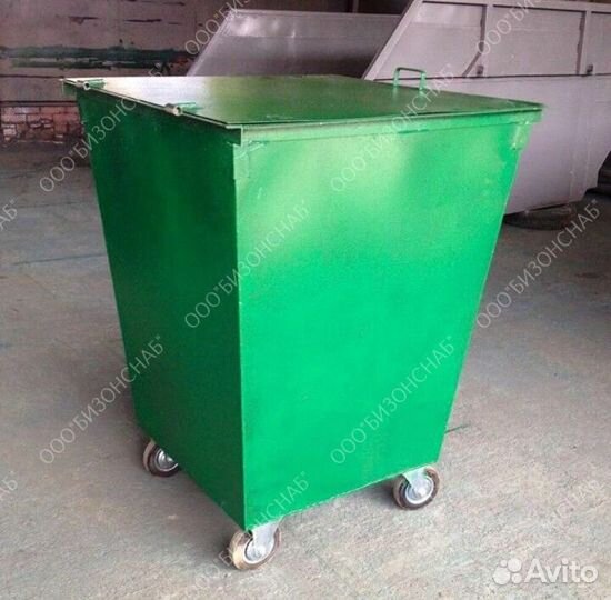 Контейнер с колёсами и крышкой 0,75 м3 Арт kk2516