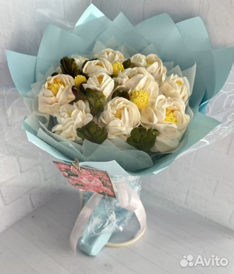 Съедобные букеты из зефира