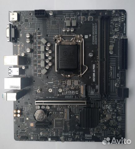 Материнская плата MSI H510M-A PRO купить в Колпино | Электроника | Авито