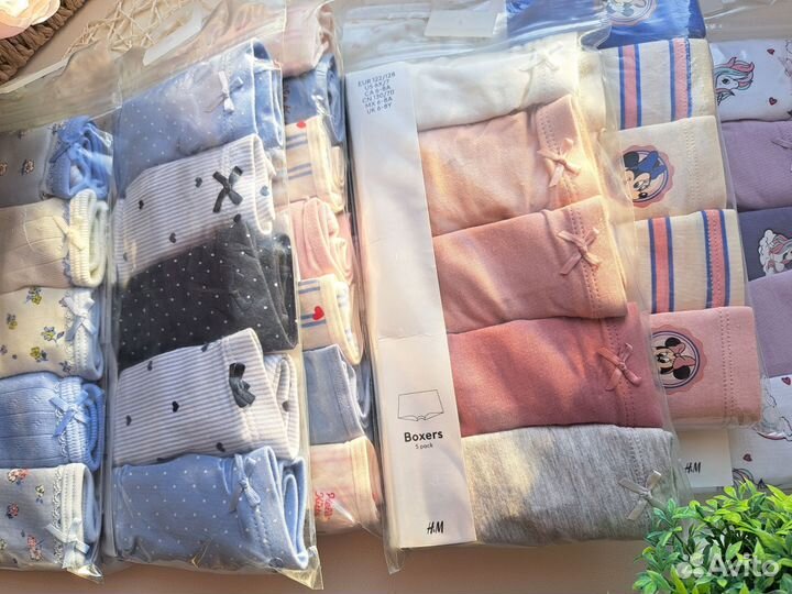 Трусы детские hm на девочку 110 116 122 128 134