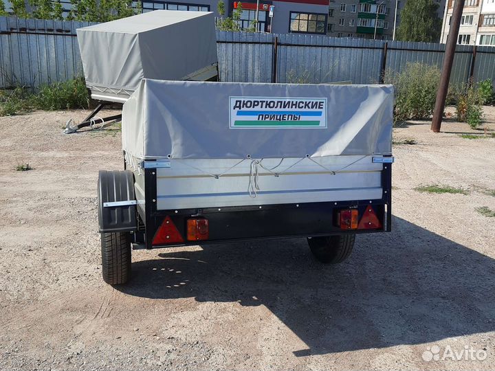 Прицеп Дюртюлинский разм. 190 см. с тентом