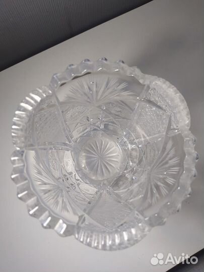 Хрустальная вазочка Богемия