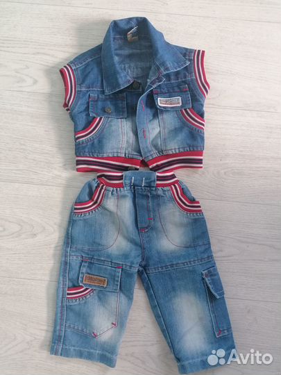 Джинсовый костюм 74