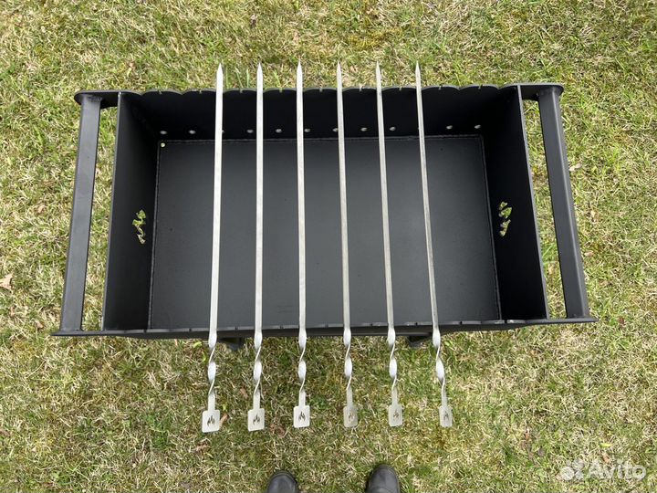 Шампур крученый из нерж. стали толщиной 2мм, длиной 500мм