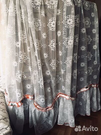 Кухонные шторы и тюль разные