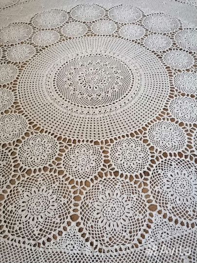 Скатерть на круглый стол, диаметр 158 см