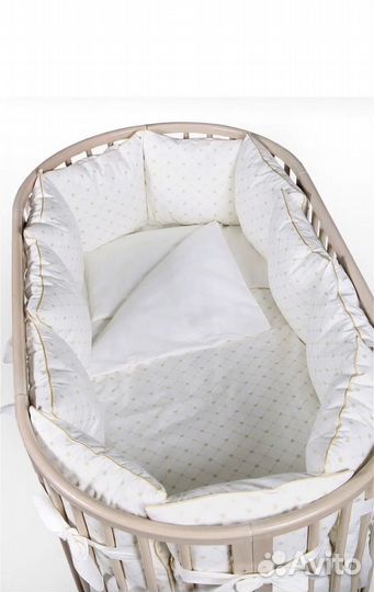 Бортики в детскую кроватку с одеялом