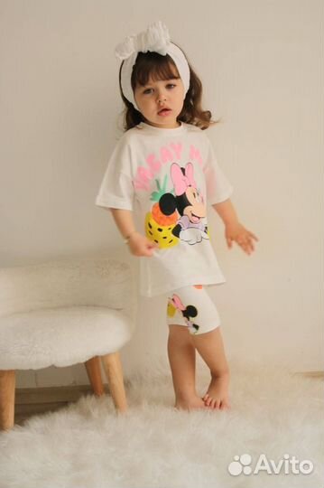 Костюм летний для девочек, новый, Турция, 116