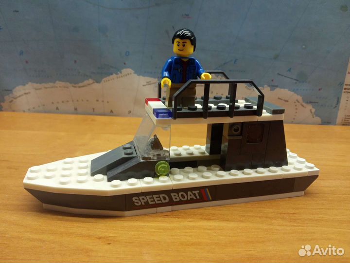 Лего катер полицейский (аналог)