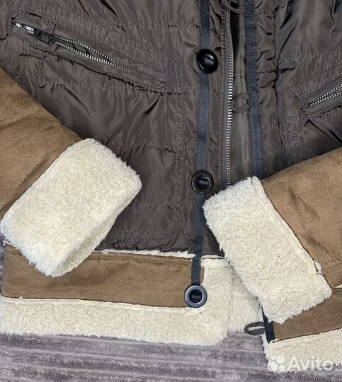 Комбинированная дубленка М 48