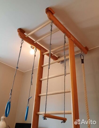 Детский спортивный комплекс деревянный распорный