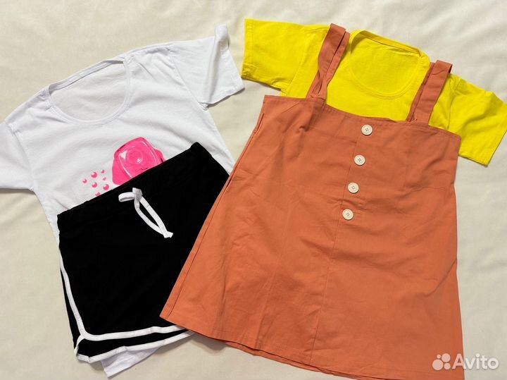 Пакет новых вещей на девочку 44р