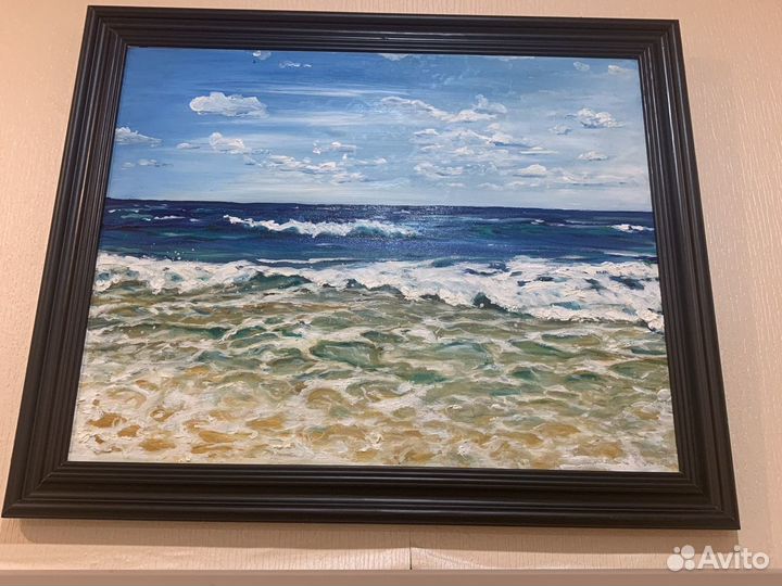 Картина 35х50 масло ручной труд пейзаж портрет