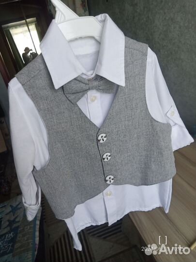 Рубашка с жилеткой