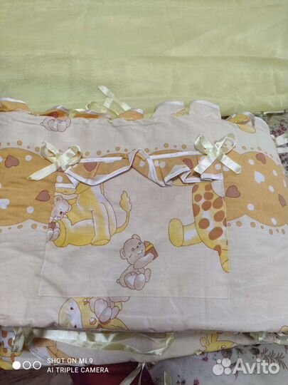 Бортики, балдахин, кпб детские, состояние нового