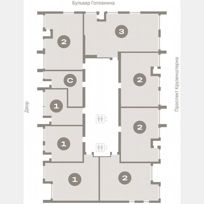 1-к. квартира, 45,1 м², 5/16 эт.