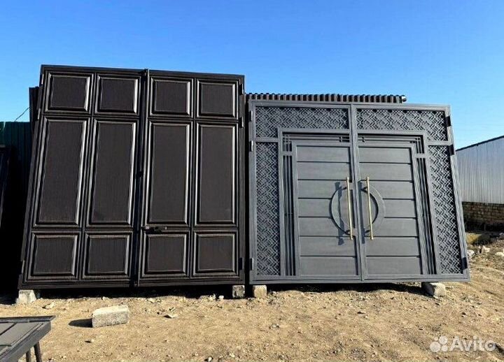 Ворота в Каспийске в новом дизайне на заказ