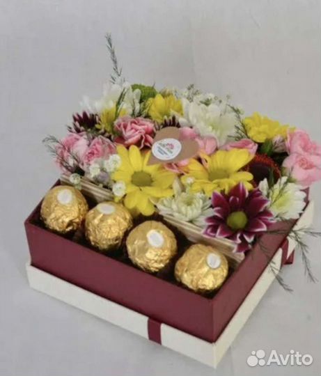 Цветы мини коробочки