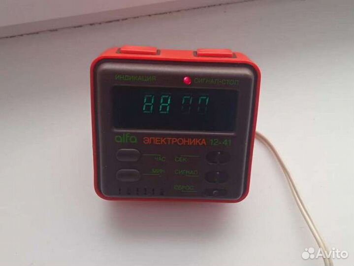 Часы Электроника Альфа 12-41, звонок дверной, СССР