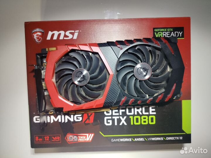 Видеокарта gtx 1080 8 gb Msi gaming X
